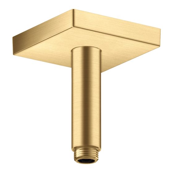 Hansgrohe AXOR ShowerSolutions Deckenanschluss 100mm eckig, DN 15, G 1/2