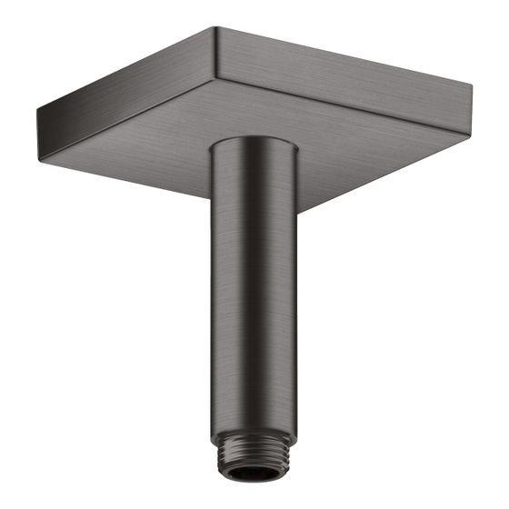 Hansgrohe AXOR ShowerSolutions Deckenanschluss 100mm eckig, DN 15, G 1/2