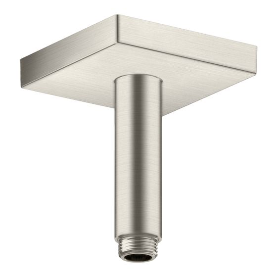 Hansgrohe AXOR ShowerSolutions Deckenanschluss 100mm eckig, DN 15, G 1/2