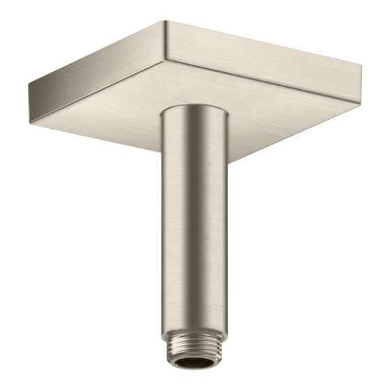 Hansgrohe AXOR ShowerSolutions Deckenanschluss 100mm eckig, DN 15, G 1/2