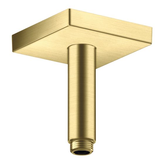 Hansgrohe AXOR ShowerSolutions Deckenanschluss 100mm eckig, DN 15, G 1/2