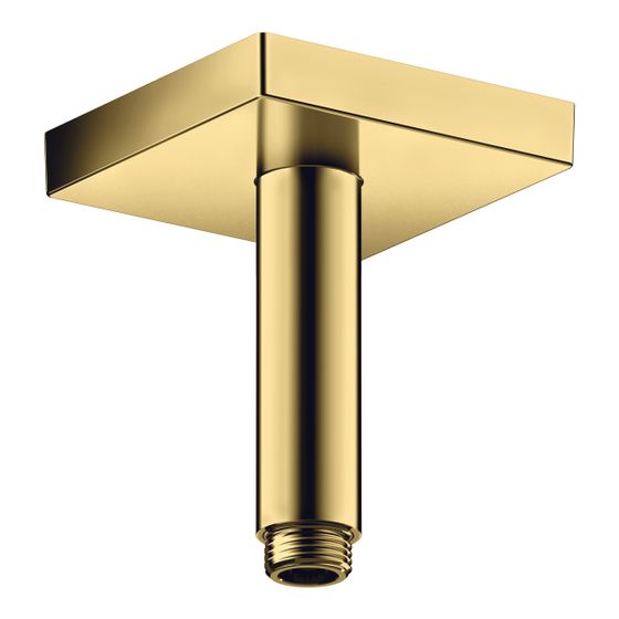 Hansgrohe AXOR ShowerSolutions Deckenanschluss 100mm eckig, DN 15, G 1/2