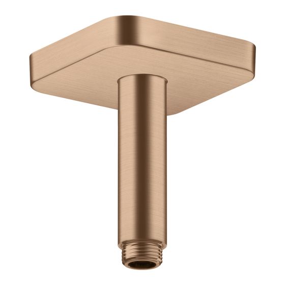 Hansgrohe AXOR ShowerSolutions Deckenanschluss 100mm softsquare, DN 15, G 1/2