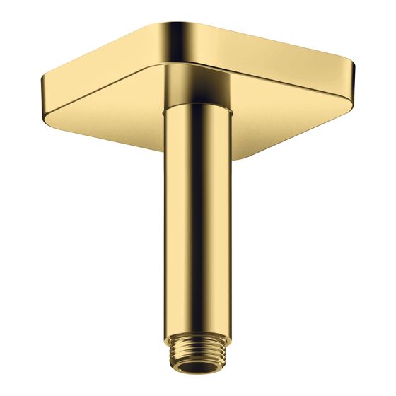 Hansgrohe AXOR ShowerSolutions Deckenanschluss 100mm softsquare, DN 15, G 1/2