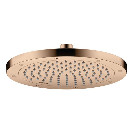 Hansgrohe AXOR ShowerSolutions Kopfbrause 245mm, 10,1l/min, 1jet, Polished Red Gold