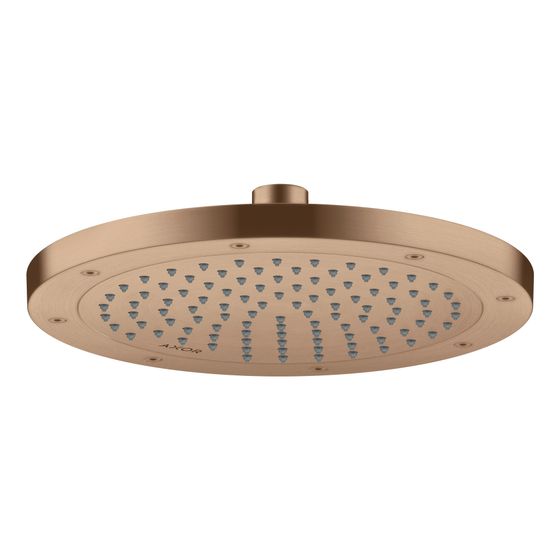 Hansgrohe AXOR ShowerSolutions Kopfbrause 245mm, 9l/min, 1jet EcoSmart, Brushed Red Gold