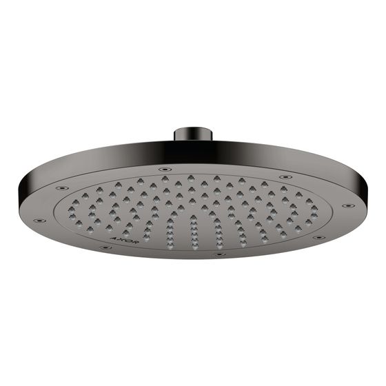 Hansgrohe AXOR ShowerSolutions Kopfbrause 245mm, 9l/min, 1jet EcoSmart, Polished Black Chrome