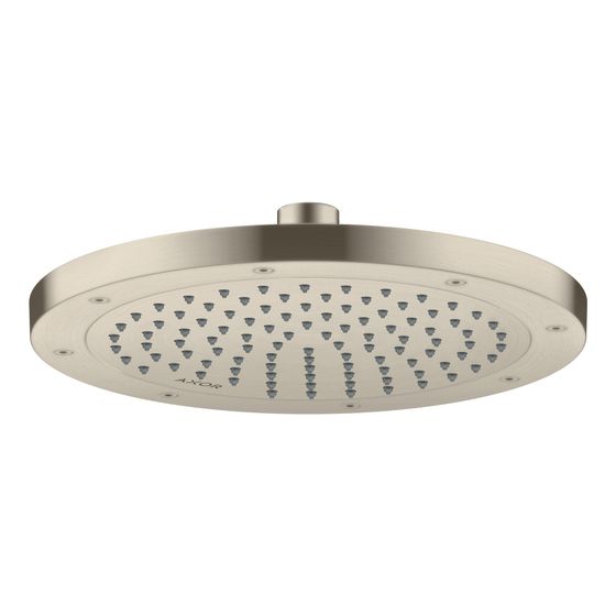 Hansgrohe AXOR ShowerSolutions Kopfbrause 245mm, 9l/min, 1jet EcoSmart, Brushed Nickel