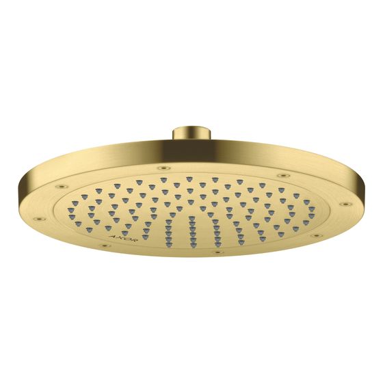 Hansgrohe AXOR ShowerSolutions Kopfbrause 245mm, 9l/min, 1jet EcoSmart, Brushed Brass