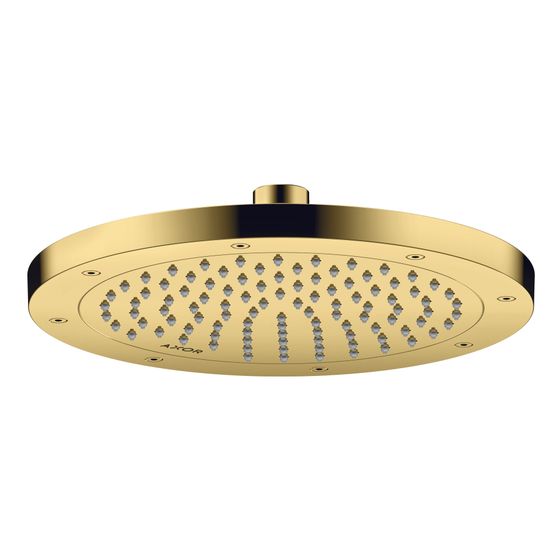 Hansgrohe AXOR ShowerSolutions Kopfbrause 245mm, 9l/min, 1jet EcoSmart, Polished Gold Optic
