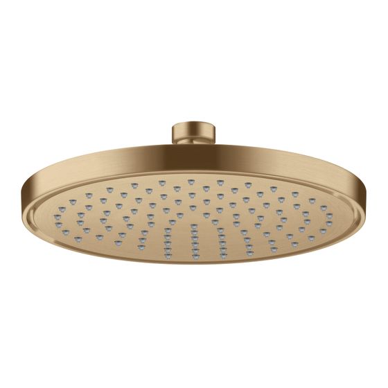 Hansgrohe AXOR ShowerSolutions Kopfbrause 220mm, 10,1l/min, 1jet, Brushed Bronze