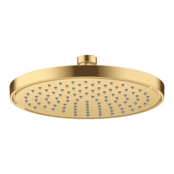Hansgrohe AXOR ShowerSolutions Kopfbrause 220mm, 7,4l/min, 1jet EcoSmart, Brushed Gold Optic