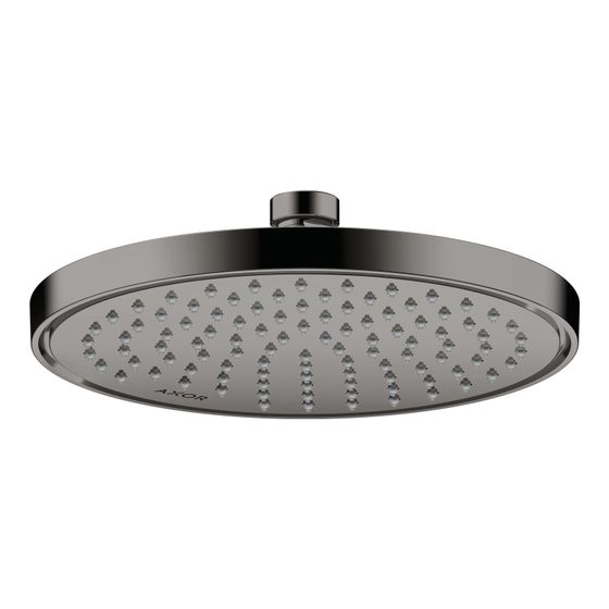 Hansgrohe AXOR ShowerSolutions Kopfbrause 220mm, 7,4l/min, 1jet EcoSmart, Polished Black Chrome