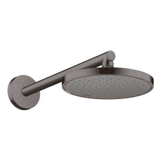 Hansgrohe AXOR ShowerSolutions Kopfbrause 220mm, 7,4l/min, 1jet EcoSmart, Brushed Black Chrome