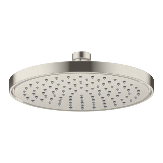 Hansgrohe AXOR ShowerSolutions Kopfbrause 220mm, 7,4l/min, 1jet EcoSmart, Edelstahl Optic