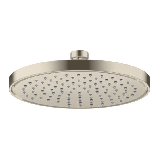 Hansgrohe AXOR ShowerSolutions Kopfbrause 220mm, 7,4l/min, 1jet EcoSmart, Brushed Nickel