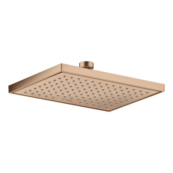 Hansgrohe AXOR ShowerSolutions Kopfbrause, 7,4l/min, 245x185mm, 1jet, EcoSmart, Brushed Red Gold