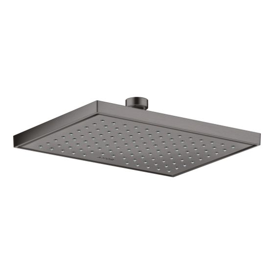 Hansgrohe AXOR ShowerSolutions Kopfbrause, 5,2l/min, 245x185mm, 1jet, EcoSmartPlus, Brushed Black Chrome