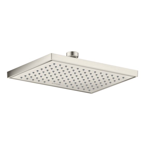 Hansgrohe AXOR ShowerSolutions Kopfbrause, 5,2l/min, 245x185mm, 1jet, EcoSmartPlus, Edelstahl Optic