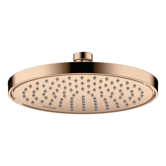 Hansgrohe AXOR ShowerSolutions Kopfbrause 220mm, 5,6l/min, 1jet EcoSmartPlus, Polished Red Gold