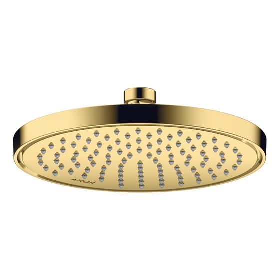 Hansgrohe AXOR ShowerSolutions Kopfbrause 220mm, 5,6l/min, 1jet EcoSmartPlus, Polished Gold Optic
