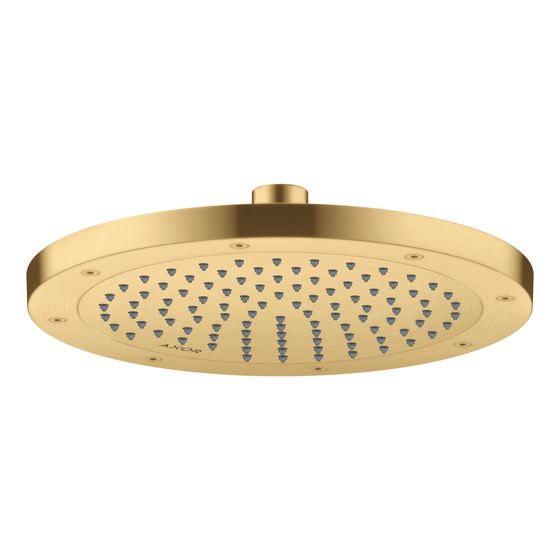 Hansgrohe AXOR ShowerSolutions Kopfbrause 245mm, 5,2l/min, 1jet EcoSmartPlus, Brushed Gold Optic