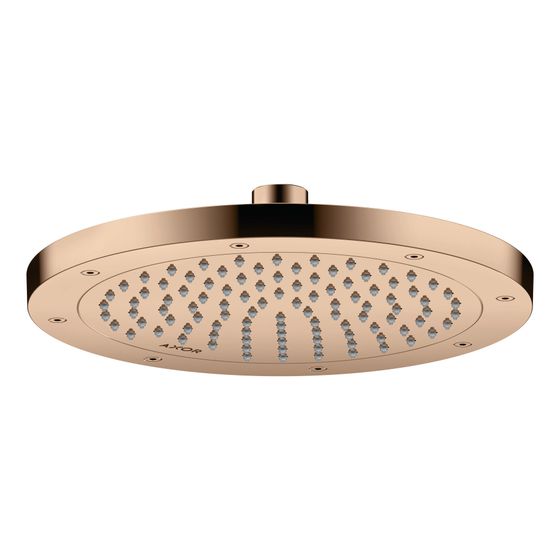 Hansgrohe AXOR ShowerSolutions Kopfbrause 245mm, 5,2l/min, 1jet EcoSmartPlus, Polished Red Gold