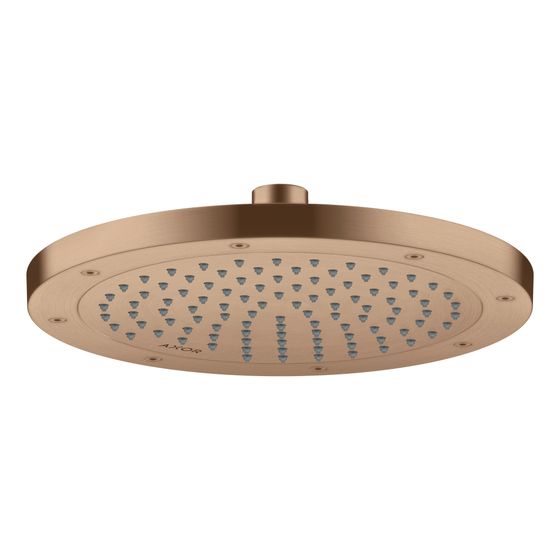 Hansgrohe AXOR ShowerSolutions Kopfbrause 245mm, 5,2l/min, 1jet EcoSmartPlus, Brushed Red Gold