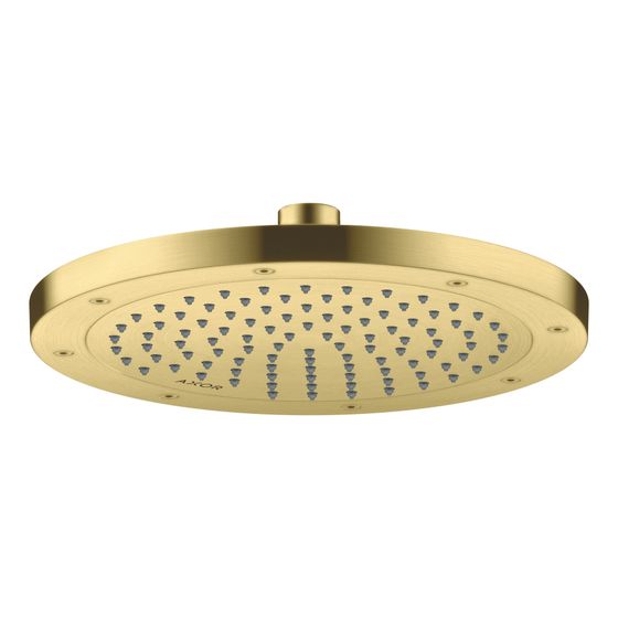 Hansgrohe AXOR ShowerSolutions Kopfbrause 245mm, 5,2l/min, 1jet EcoSmartPlus, Brushed Brass