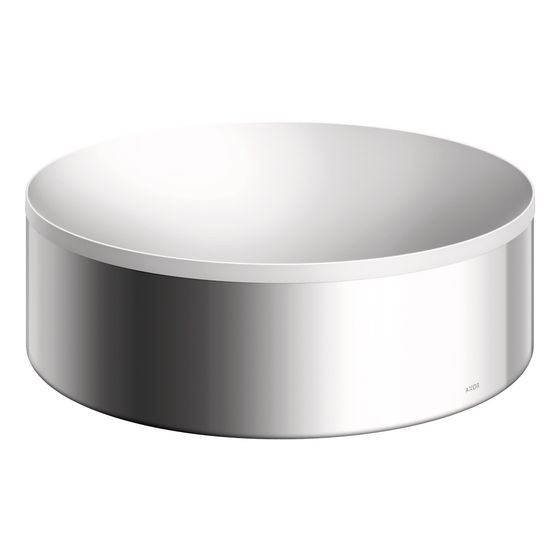 Hansgrohe AXOR Aufsatzwaschtisch Suite Rund, 300x105x300mm, ohne Hahnloch, Überlauf, Weiß