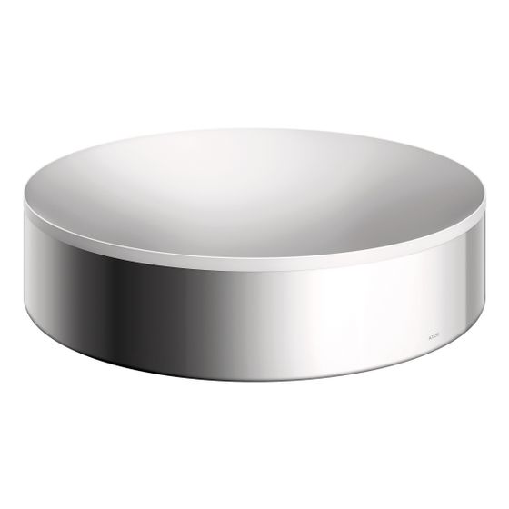 Hansgrohe AXOR Aufsatzwaschtisch Suite Rund, 400x105x400mm, ohne Hahnloch, Überlauf, Chrom
