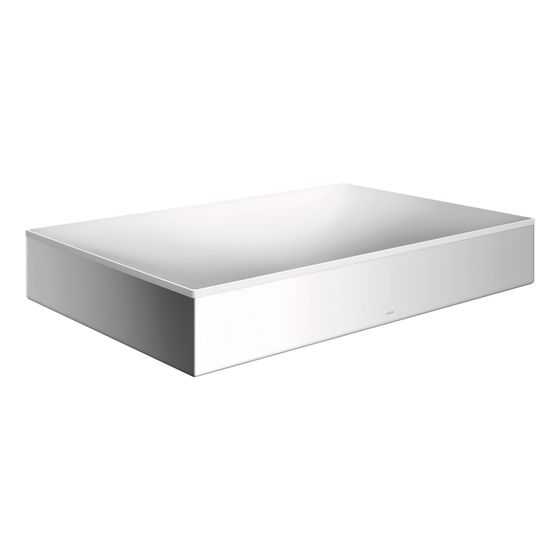 Hansgrohe AXOR Aufsatzwaschtisch Suite Quadratisch, 600x95x400mm, ohne Hahnloch, Überlauf, Chrom