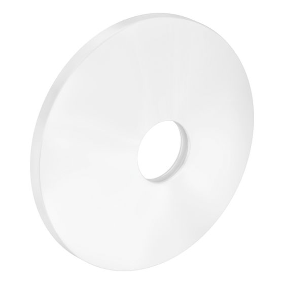 Hansgrohe AXOR One Rosette D. 90mm für 1-Loch Waschtischmischer Unterputz, Mattweiß