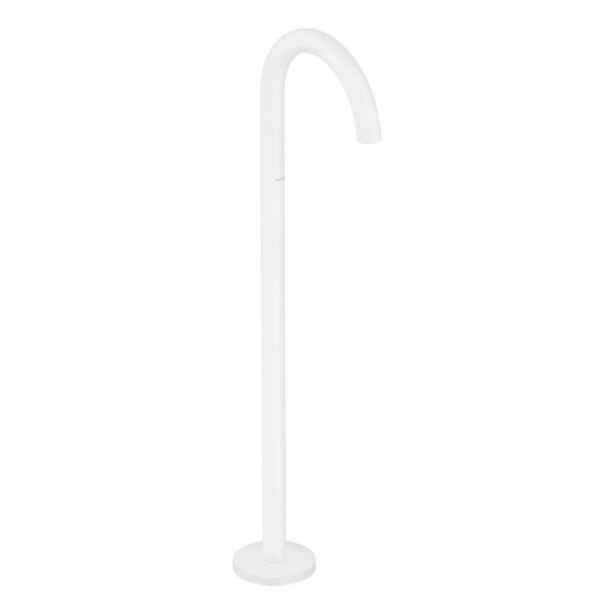 Hansgrohe AXOR Uno Wanneneinlauf, 18l/min, gebogen bodenstehend, Mattweiß