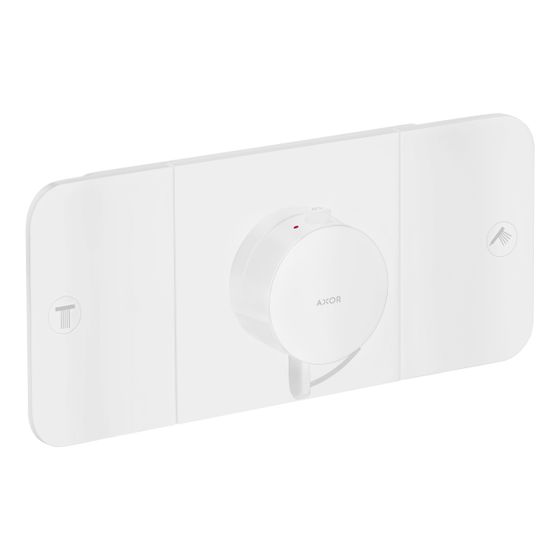 Hansgrohe AXOR One Thermostatmodul Unterputz, 30l/min, für 2 Verbraucher, Mattweiß