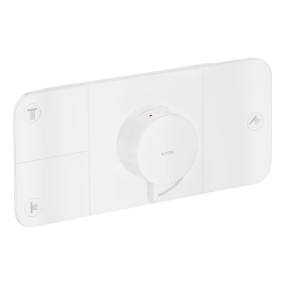 Hansgrohe AXOR One Thermostatmodul Unterputz, 30l/min, für 3 Verbraucher, Mattweiß