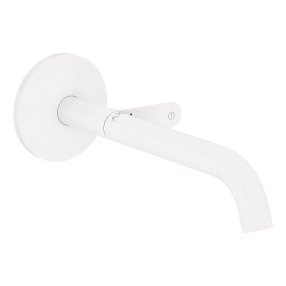 Hansgrohe AXOR One Waschtischmischer Unterputz für Wandmontage Select, Auslauf 220mm, Mattweiß