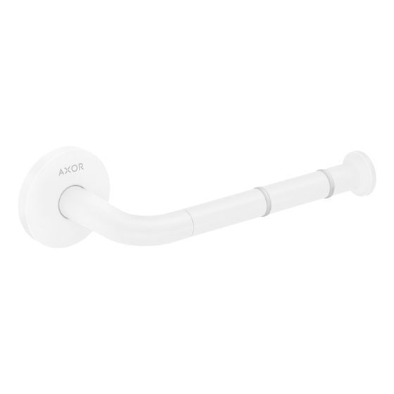 Hansgrohe AXOR Universal Circular Toilettenpapierhalter, 83mm, Metall, Mattweiß