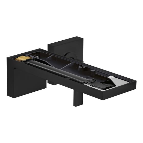 Hansgrohe AXOR MyEdition Einhebel-Waschtischmischer Unterputz, 5l/min, für Wandmontage, Auslauf 221mm ohne Platte, Mattschwarz