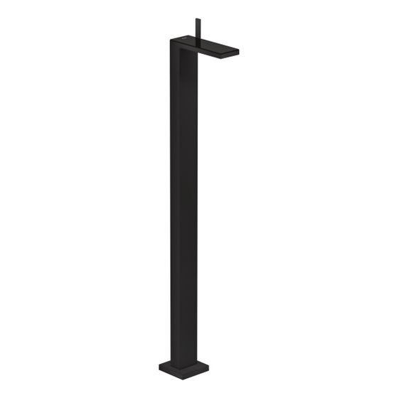 Hansgrohe AXOR MyEdition Einhebel-Waschtischmischer bodenstehend, 5l/min, Push-Open Ablaufgarnitur, Mattschwarz/Schwarzglas