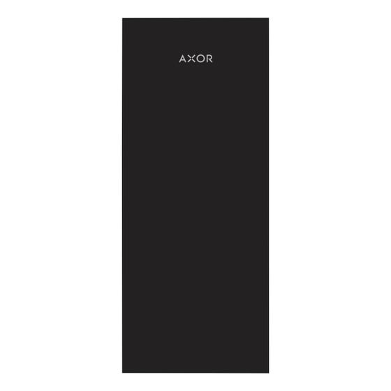 Hansgrohe AXOR MyEdition Platte 117mm, Metall, Mattschwarz, 47905670