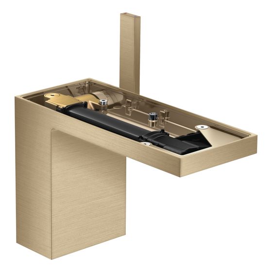 Hansgrohe AXOR MyEdition Einhebel-Waschtischmischer 110mm, 5l/min, Push-Open Ablaufgarnitur ohne Platte, Brushed Bronze
