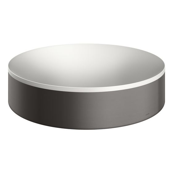 Hansgrohe AXOR Aufsatzwaschtisch Suite Rund, 400x105x400mm, ohne Hahnloch, Überlauf, Brushed Black Chrome