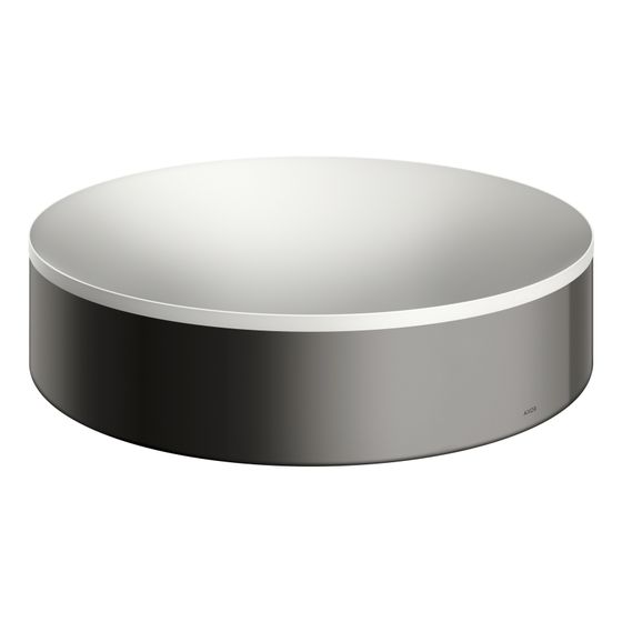 Hansgrohe Aufsatzwaschtisch AXOR Suite Rund, 400x105x400mm, ohne Hahnloch, ohne Überlauf, Polished Black Chrome