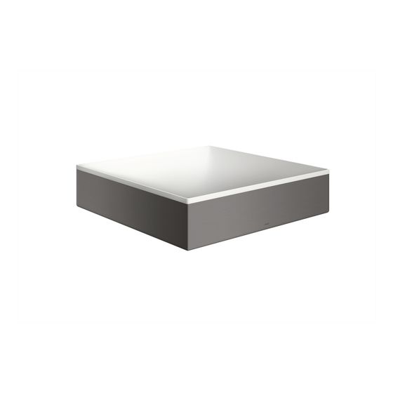 Hansgrohe AXOR Aufsatzwaschtisch Suite Quadratisch, 400x95x400mm, ohne Hahnloch, Überlauf, Brushed Black Chrome