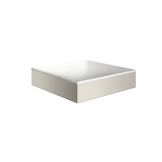 Hansgrohe AXOR Aufsatzwaschtisch Suite Quadratisch, 400x95x400mm, ohne Hahnloch, Überlauf, Edelstahl Optic