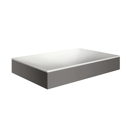 Hansgrohe AXOR Aufsatzwaschtisch Suite Quadratisch, 600x95x400mm, ohne Hahnloch, Überlauf, Brushed Black Chrome