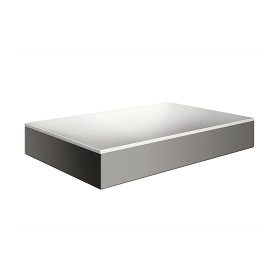 Hansgrohe AXOR Aufsatzwaschtisch Suite Quadratisch, 600x95x400mm, ohne Hahnloch, Überlauf, Polished Black Chrome