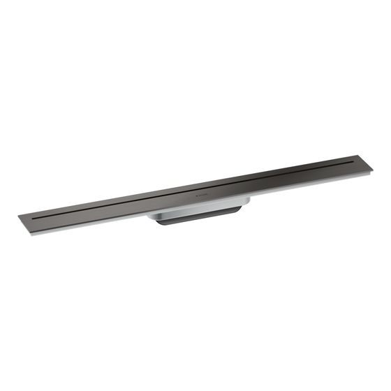 Hansgrohe AXOR Drain Fertigset Duschrinne 700mm, 53l/min, Brushed Black Chrome