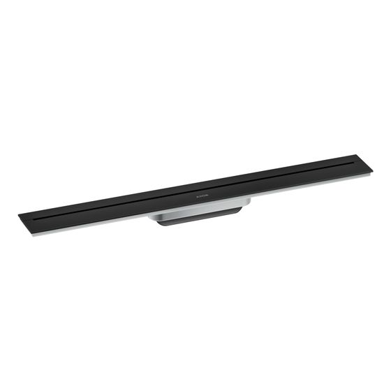 Hansgrohe AXOR Drain Fertigset Duschrinne 700mm zur Wandmontage, 55l/min, Mattschwarz